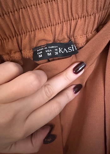 Kemerli Kadın Kumaş Pantolon - Görsel 13