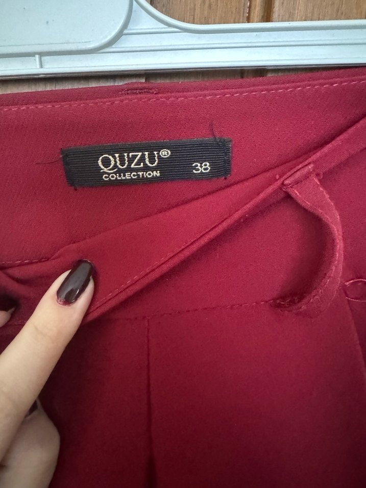 Kemerli Kadın Kumaş Pantolon - Görsel 4