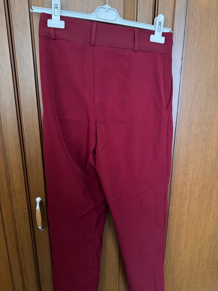 Kemerli Kadın Kumaş Pantolon - Görsel 3