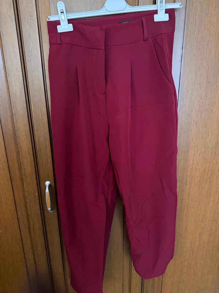 Kemerli Kadın Kumaş Pantolon - Görsel 2