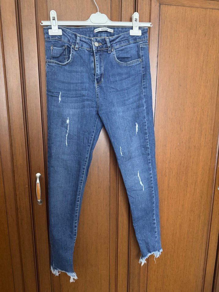 Mavi Rahat Kesim Kadın Kot Pantolon - Görsel 5