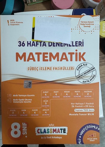 8. Sınıf Matematik Newton Kondisyon Haftalık Kazanım Denemeleri - Görsel 2