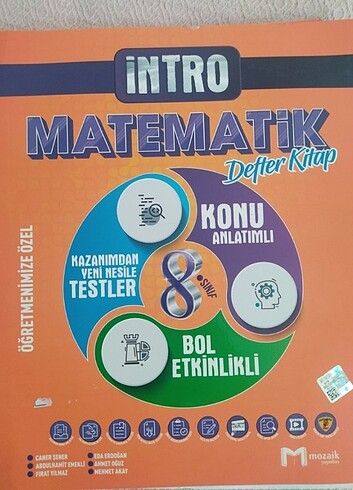 8. Sınıf İntro matematik mozaik yayinlari ve Akıllı isem matemat