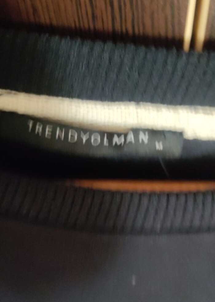 Trendyolman Erkek lacivert oversize Sweatshirt - Görsel 3