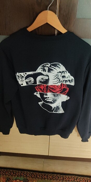 Lacivert Erkek Regular Fit Bisiklet Yaka Sweatshirt - Görsel 2