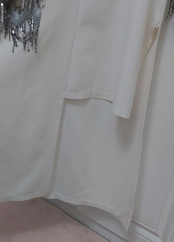 Ekru büyük beden tunik - Görsel 2