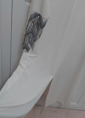 Ekru büyük beden tunik - Görsel 6