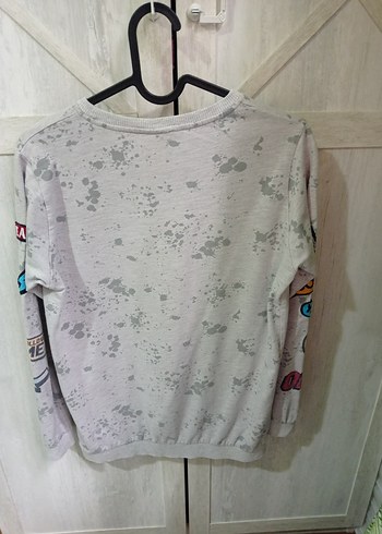 Erkek ÇocukGri Tie-Dye Pamuk Sweatshirt - Görsel 2