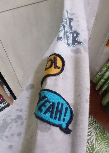 Erkek ÇocukGri Tie-Dye Pamuk Sweatshirt - Görsel 6