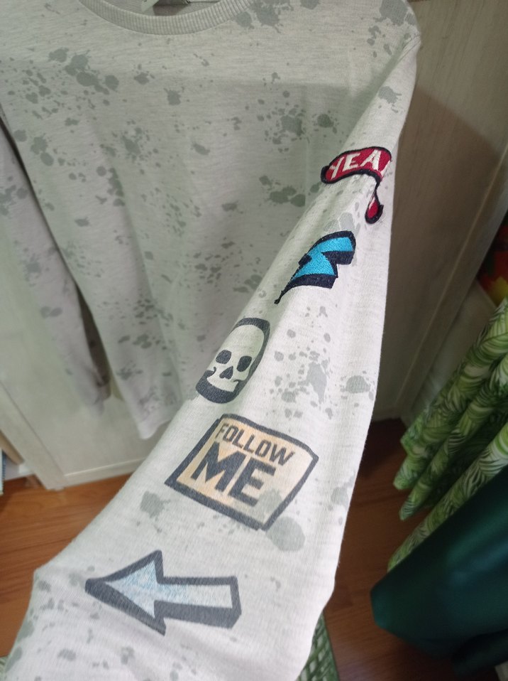 Erkek ÇocukGri Tie-Dye Pamuk Sweatshirt - Görsel 5