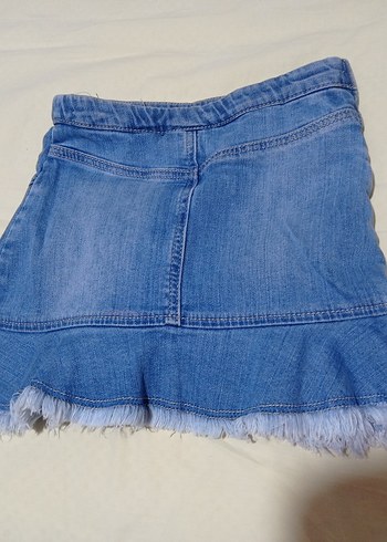 havalı kot etek - Görsel 6