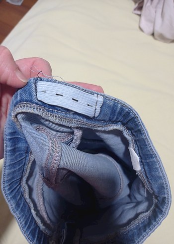 havalı kot etek - Görsel 8