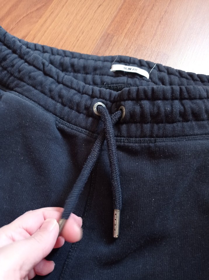 Siyah Rahat Kesim Eşofman Altı - Görsel 5