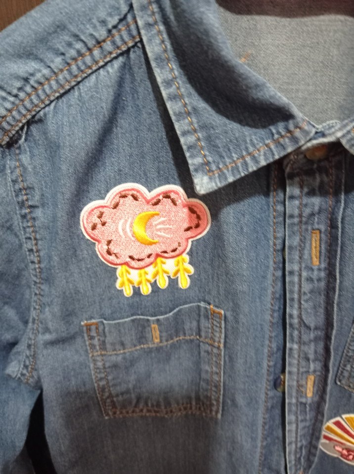 Kız Çocuk Mavi Denim Gömlek - Görsel 2