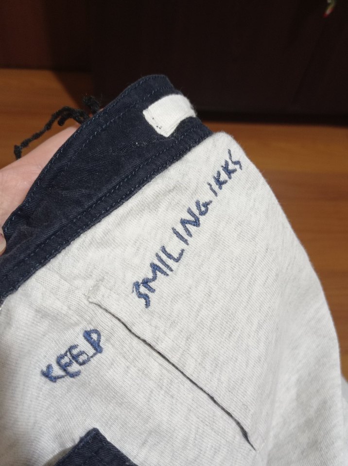 Gri, lastikli, bol kesim çocuk - Görsel 4