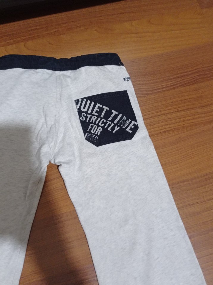 Gri, lastikli, bol kesim çocuk - Görsel 5