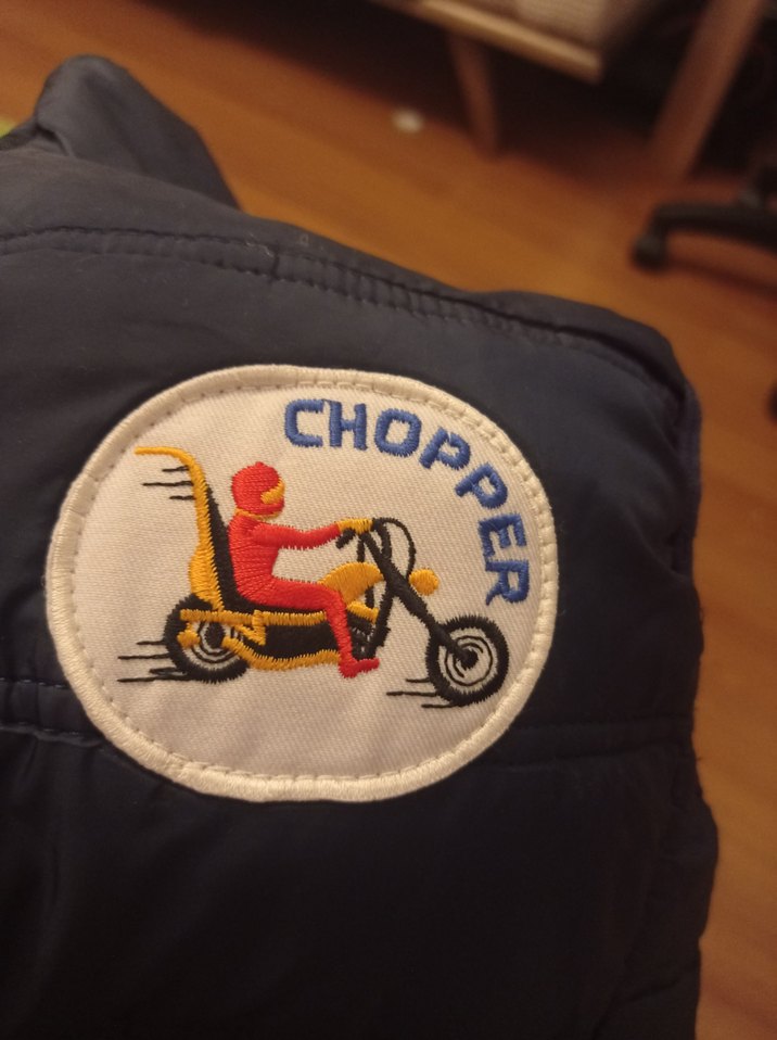 Erkek Mavi Biker Ceket - Görsel 3