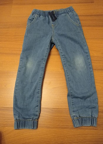 Erkek Çocuk Mavi Bol Kesim Denim Pantolon - Görsel 4