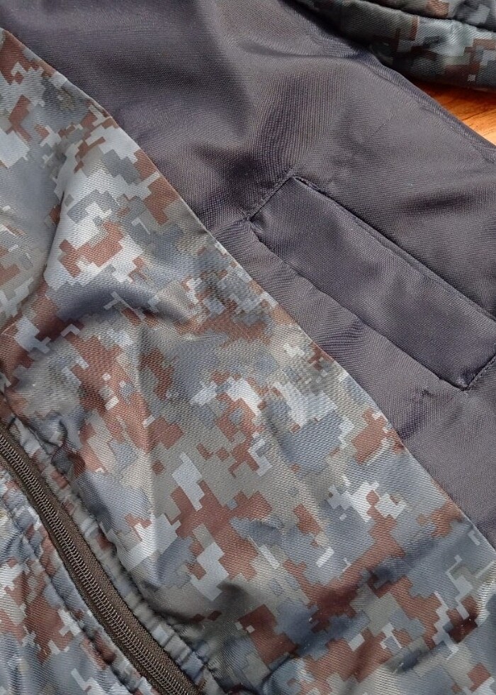 Kalın lacivert mont  - Görsel 5