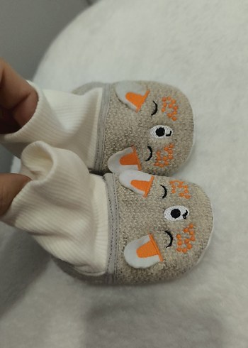 nakışlı Örgü Bebek Patik - Görsel 4