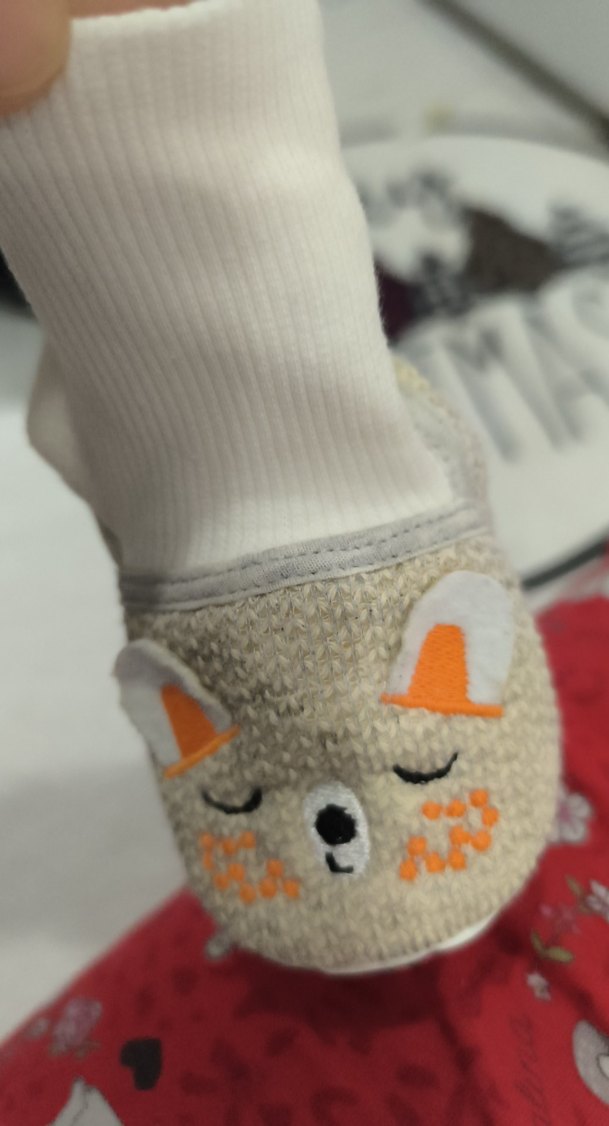 nakışlı Örgü Bebek Patik - Görsel 3