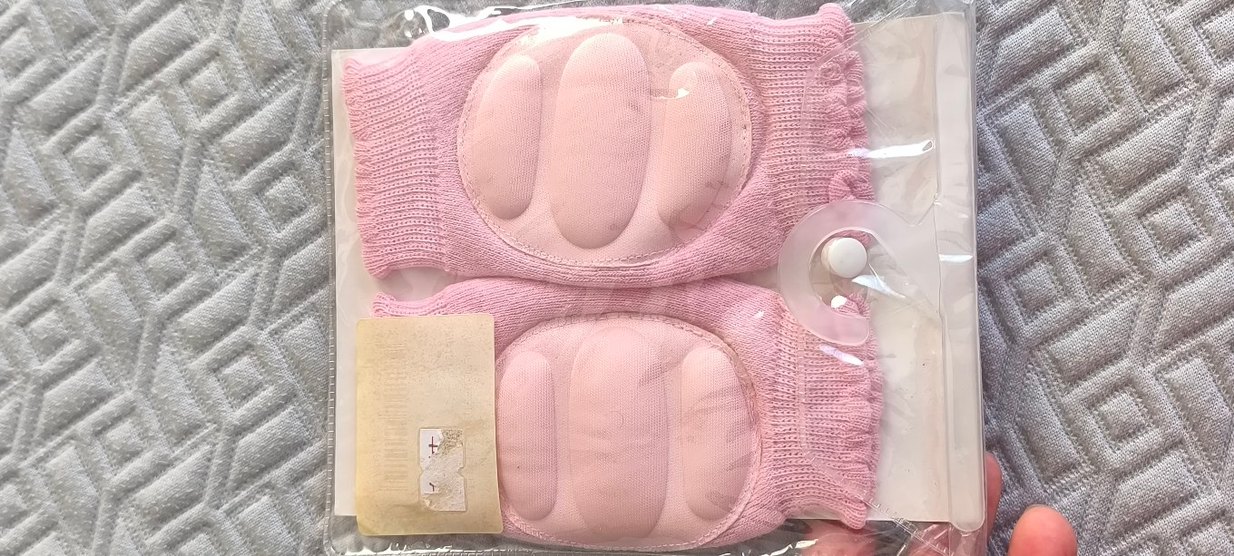 Pembe Baskılı Bebek Emekleme Dizliği - Görsel 2