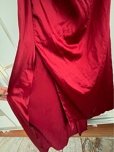 40 Beden bordo Renk Abiye