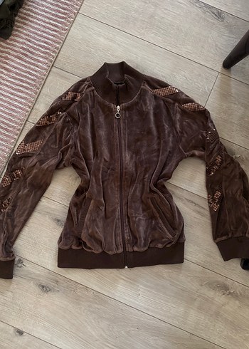 s Beden JUİCY couture tarzı kadife hırka