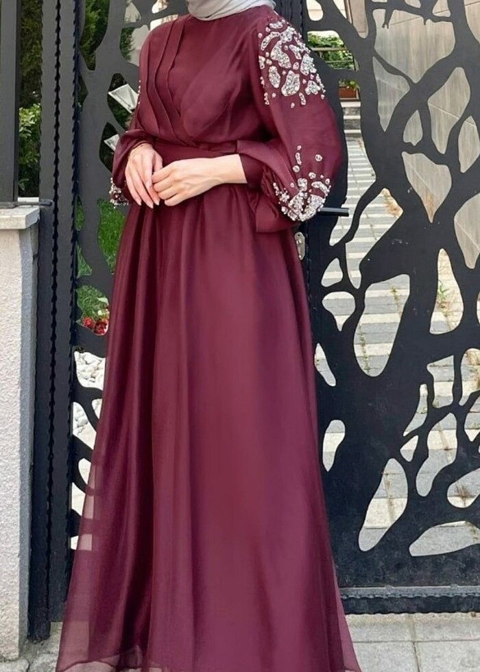 Kiralık tesettür Abiye elbise - Görsel 2