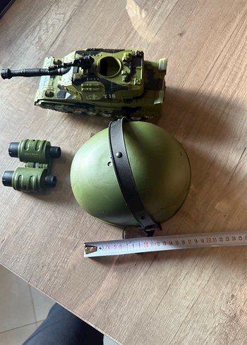 Haki Renkli Askeri Dürbün ve Tank Seti - Görsel 3