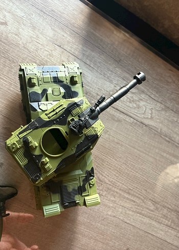 Haki Renkli Askeri Dürbün ve Tank Seti - Görsel 5