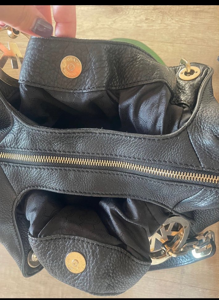 #Michael Kors Siyah Deri Kadın Çanta - Görsel 5