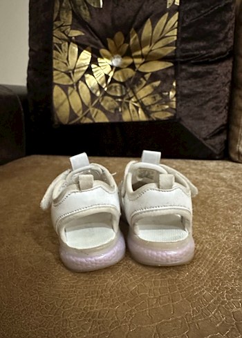 Kız Çocuk Beyaz Cırt Cırtlı Sneaker - Görsel 3