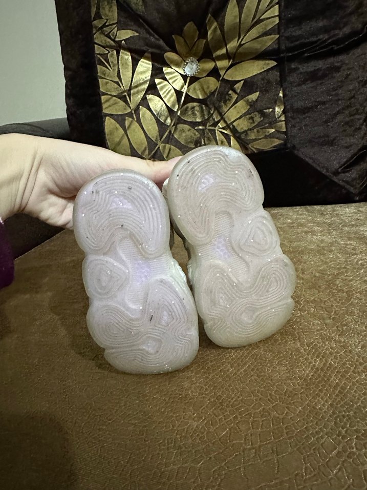 Kız Çocuk Beyaz Cırt Cırtlı Sneaker - Görsel 4