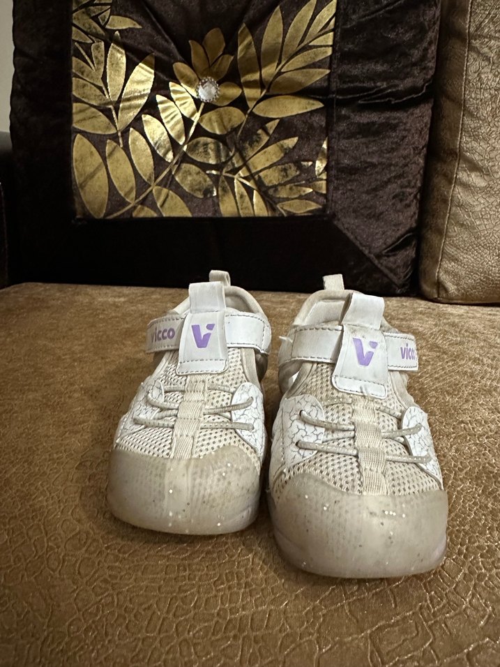 Kız Çocuk Beyaz Cırt Cırtlı Sneaker - Görsel 5