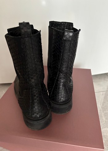 Derimod Siyah Deri Kadın bot - Görsel 3