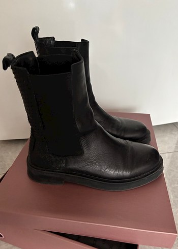 Derimod Siyah Deri Kadın bot - Görsel 4