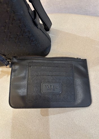 Vakko monogram siyah çanta - Görsel 3