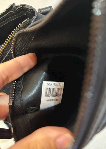 Vakko monogram siyah çanta - Görsel 4