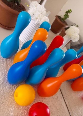  Renkli Plastik Bowling Seti
