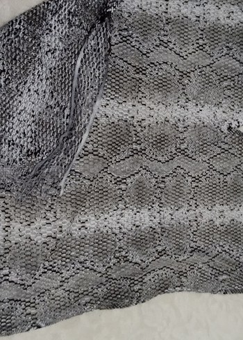 Gri Dantel Detaylı pareo - Görsel 4