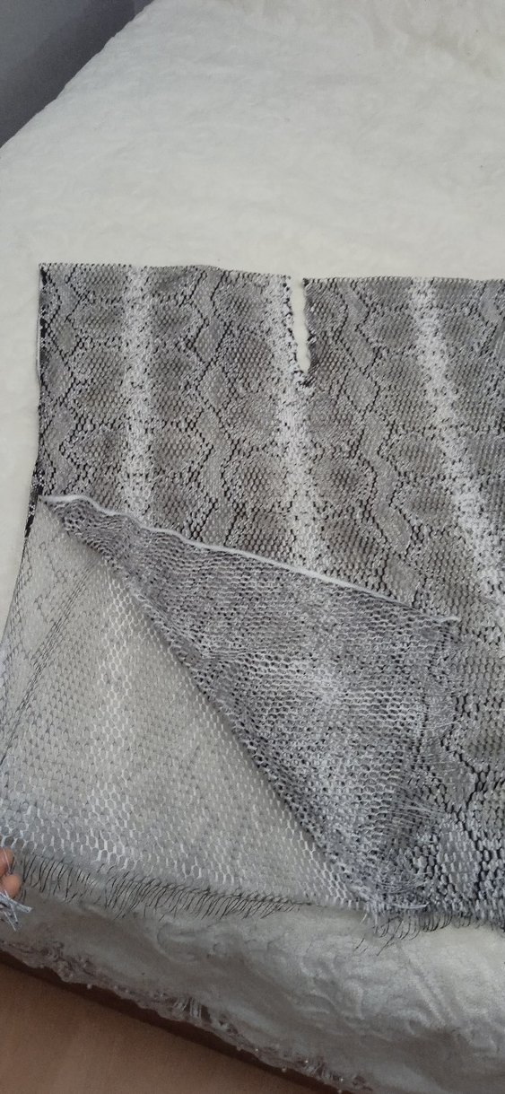 Gri Dantel Detaylı pareo - Görsel 3