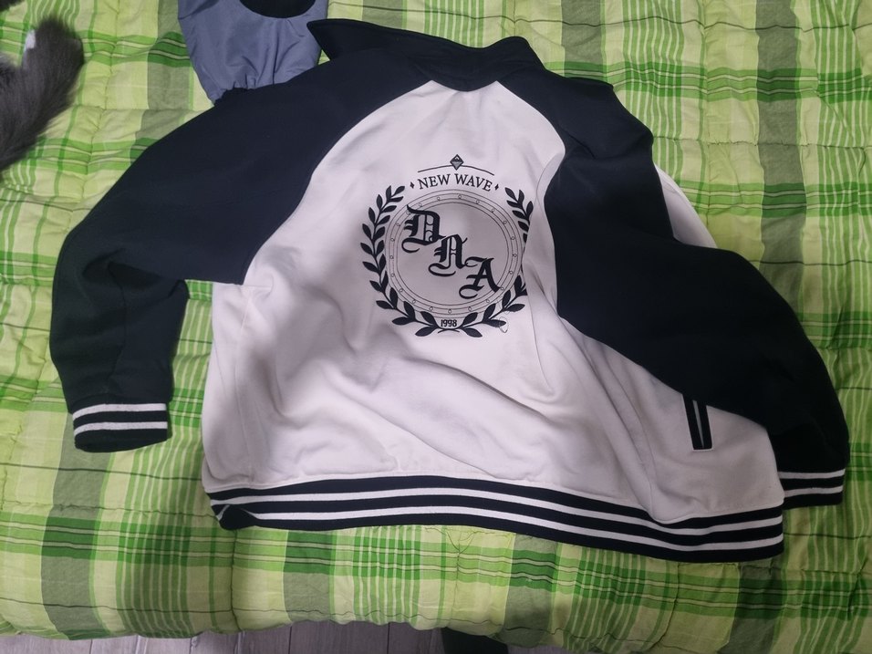 Düğmeli Beyaz Gri Street Wear Erkek Kolej Ceket - Görsel 2