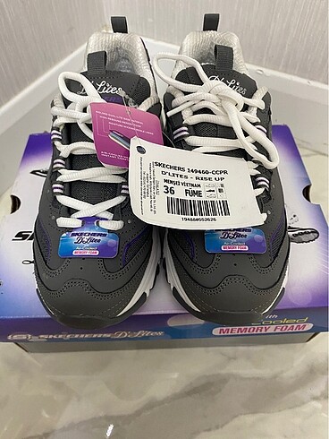 Skechers 0 etiketli füme kadın
