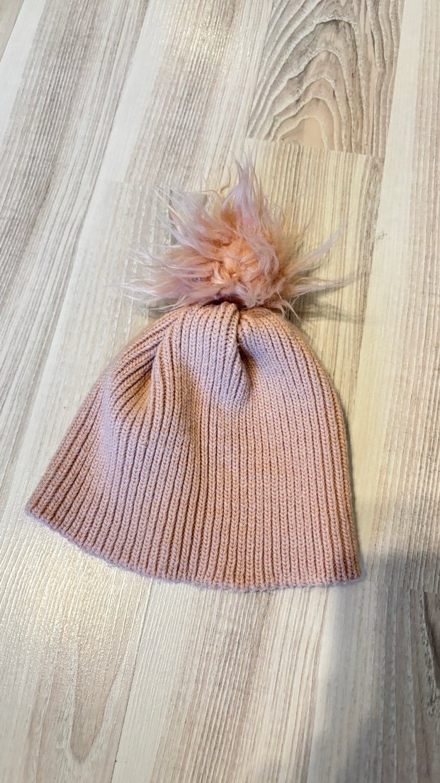 Pembe Örgü bebek Bere - Görsel 2