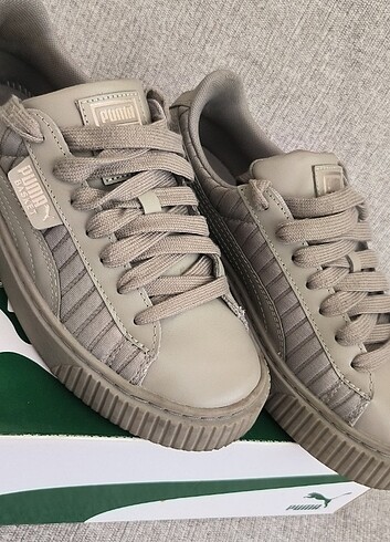 37,5 Beden camel Renk Puma Basket spor ayakkabı 