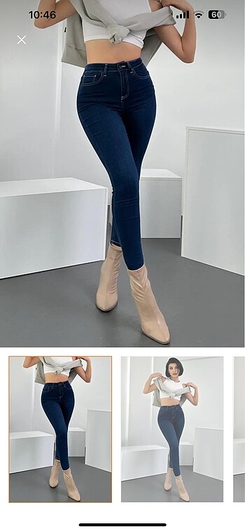 Kadın Süper Skinny Fit Esnek Likralı Yüksek Bel Denim Jean Kot P