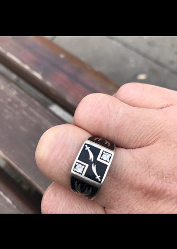 Gümüş erkek yüzük - Görsel 5