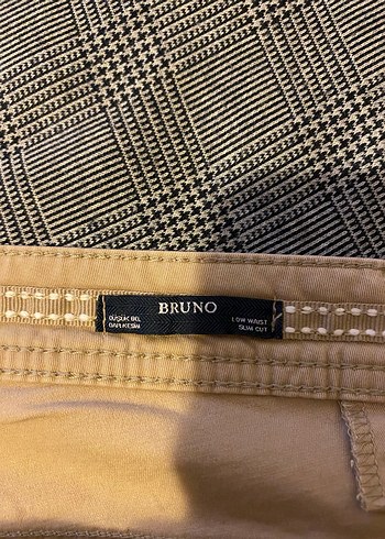 Bej Düğmeli Erkek Keten Pantolon - Görsel 6