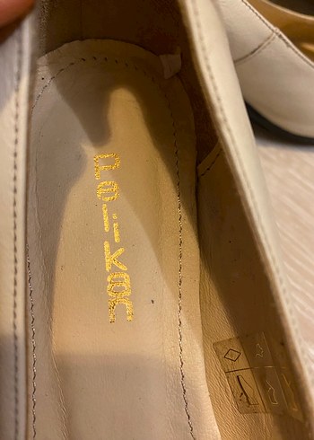 Krem  Kadın Klasik Dolgu Topuklu Ayakkabı - Görsel 4